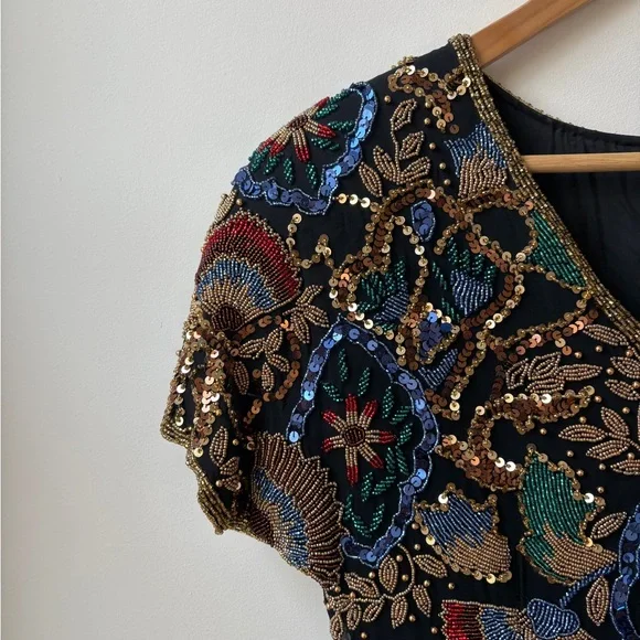 Oleg Cassini Vintage Beaded Top - Picture 11 of 15